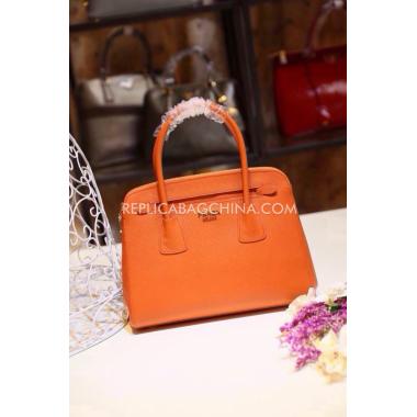 Prada Handbag Calfskin Orange