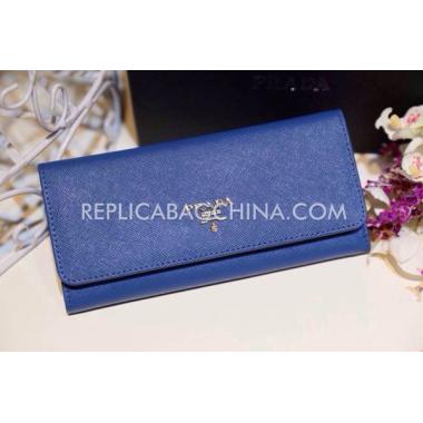 Replica Prada Purse Wallet Blue