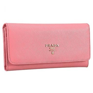 Prada Saffiano Leather Pink Wallet