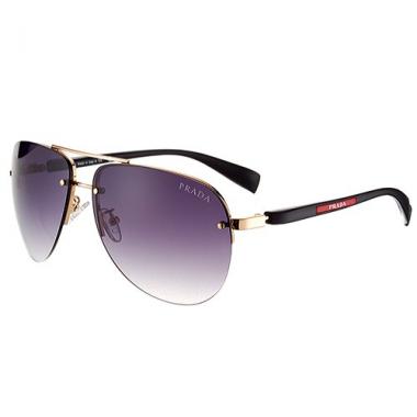 Cheap Prada Sporty Linea Rossa Logo Gold Frame Sunglasses 308215