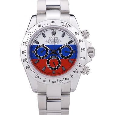 Rolex Cosmograph Daytona Silver Bracelet Russian Flag Dial 7473