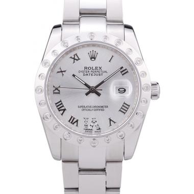 Replica Rolex Datejust Diamond Bezel Silver Dial 7468