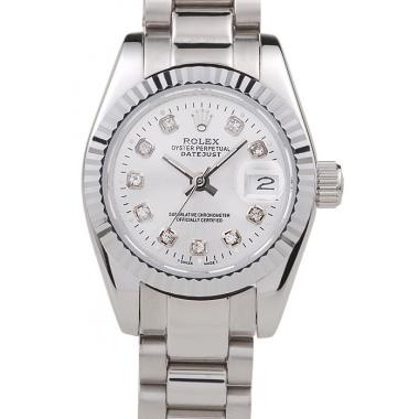 Rolex Datejust Polished Stainless Steel Silver Dial