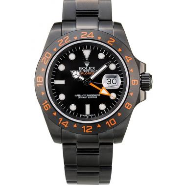 Rolex Explorer Black Ceramic Bezel Black Dial  Tachymeter