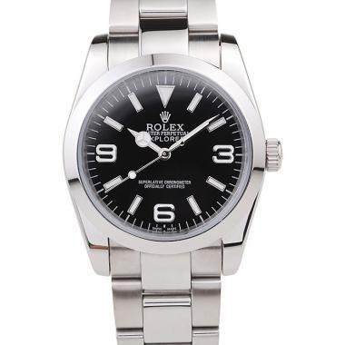 Cheap Rolex Explorer Polished Stainless Steel Black Dial 98087