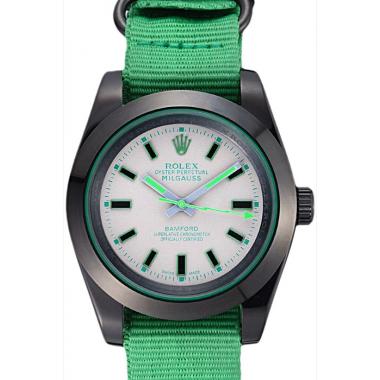 Rolex Milgauss Bamford Green Nylon Strap 622004