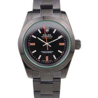 Cheap Rolex Milgauss Pro-Hunter Tinted Green Saphire Black Dial