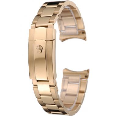 Rolex Polished and Brushed Gold Bracelet  622495 Replica