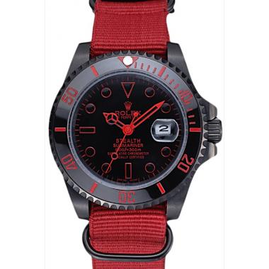 Rolex Stealth Submariner Red Nylon Strap 622010