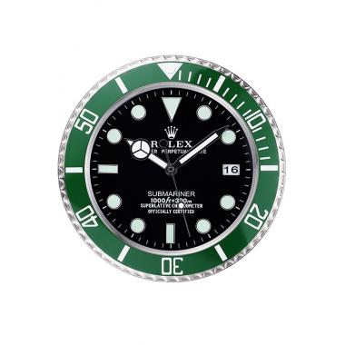 Rolex Submariner Wall Clock Silver-Green  621912