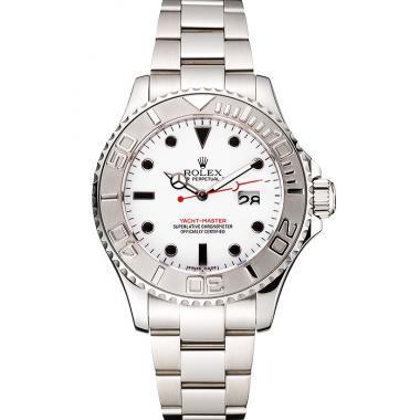 Rolex Yacht-Master White Dial Stainless Steel Case And Bracelet