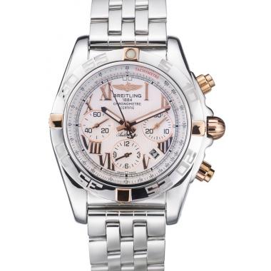 Replica Swiss Breitling Certifie Stainless Steel Bezel White Dial 80289