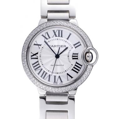 Swiss Cartier Diamonds Ballon Bleu Stainless Steel  622062 Replica