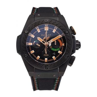 Cheap Swiss Hublot Big Bang Limited Edition Formula 1 Black And Orange Dial Black Case Black Fabric Strap  622884