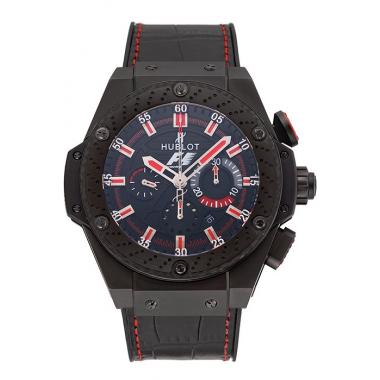 Cheap Swiss Hublot Big Bang Limited Edition Formula 1 Black And Red Dial Black Case Black Fabric Strap  622885