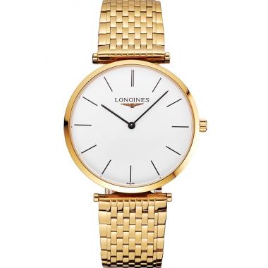 Swiss Longines Grande Classique White Dial Gold Case And Bracelet