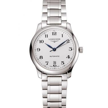 Swiss Longines Master White Dial Stainless Steel Bracelet 1453928