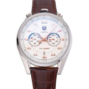 Tag Heuer Carrera Calibre 1887  Chronograph Brown Strap  622071