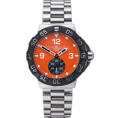 Tag Heuer Formula One Grande Date Orange Dial Stainless Steel Bracelet 622287