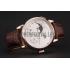 A. Lange & Sohne Grand Lange 1 Moon Phase White Dial Rose Gold Case Brown Leather Strap