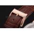 A. Lange & Sohne Grand Lange 1 Moon Phase White Dial Rose Gold Case Brown Leather Strap