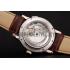 A. Lange & Sohne Grand Lange 1 Moon Phase White Dial Rose Gold Case Brown Leather Strap