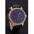 A. Lange & Sohne Little Lange Blue Dial Rose Gold Case Black Leather Strap Replica