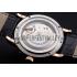 A. Lange & Sohne Little Lange Blue Dial Rose Gold Case Black Leather Strap Replica