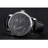 A. Lange & Sohne Lange 1 Black Dial Stainless Steel Case Black Leather Strap