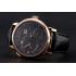 A. Lange & Sohne Lange 1 Black Dial Rose Gold Case Black Leather Strap