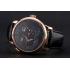 A. Lange & Sohne Grand Lange 1 Moon Phase Black Dial Rose Gold Case Black Leather Strap