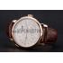 Replica A. Lange & Sohne Lange 1 White Dial Rose Gold Case Brown Leather Strap