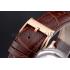 Replica A. Lange & Sohne Lange 1 White Dial Rose Gold Case Brown Leather Strap