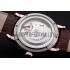 Replica A. Lange & Sohne Lange 1 White Dial Rose Gold Case Brown Leather Strap