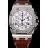 Swiss Audemars Piguet Royal Oak Offshore White Dial Stainless Steel Case Brown Leather Strap  622848