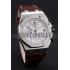 Swiss Audemars Piguet Royal Oak Offshore White Dial Stainless Steel Case Brown Leather Strap  622848