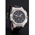 Replica Audemars Piguet Royal Oak Offshore Shaquille O'Neal Black Dial Stainless Steel Case Black Leather Strap