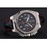 Replica Audemars Piguet Royal Oak Offshore Shaquille O'Neal Black Dial Stainless Steel Case Black Leather Strap