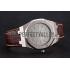 Audemars Piguet Royal Oak Fondation Gray Dial Stainless Steel Case Brown Leather Strap Replica