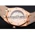 Swiss Audemars Piguet Royal Oak Blue Dial Gold Case Blue Leather Strap Replica