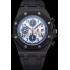 Swiss Audemars Piguet Royal Oak Offshore White And Blue Dial Black Steel Case Black Rubber Strap  622852 Replica