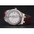 Swiss Audemars Piguet Royal Oak White Dial Stainless Steel Case Brown Leather Strap