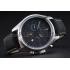 Replica Bell and Ross BR126 Flyback Black Dial Silver Case Black Suede Leather Strap