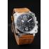 Bell And Ross BR 03-94 Black Dial Silver Case Brown Leather Strap HM04567