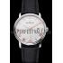 Blancpain Villeret Ultra Slim White Groved Dial Gold Numerals Stainless Steel Case Black Leather Strap