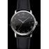 Blancpain Villeret Ultra Slim Black Dial Stainless Steel Case Black Leather Strap Replica