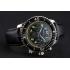 Swiss Blancpain Fifty Fathoms Flyback Chronograph Carbon Fiber Dial Stainless Steel Case Black Leather Strap Replica