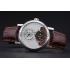 Breguet Classique Grande Complication Tourbillon Silver Case White Dial Brown Leather Strap 622210 Replica