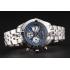 Breitling Chronomat Quartz Blue Dial Stainless Steel Case And Bracelet Replica