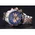 Breitling Chronomat 44 Blue Dial with White Subdials 2 Tone Stainless Steel Bracelet  622510